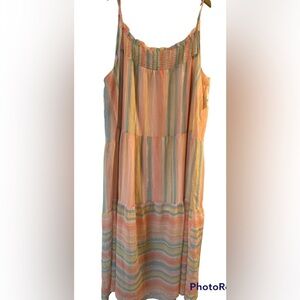 Multicolor Striped Women's Dress